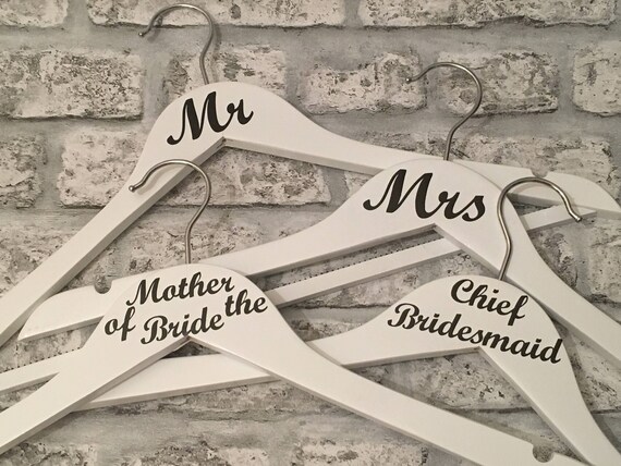 Wedding Hangers Set of Six