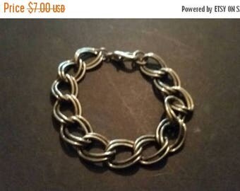SALE Vintage Silver Link Bracelet Costume Jewelry