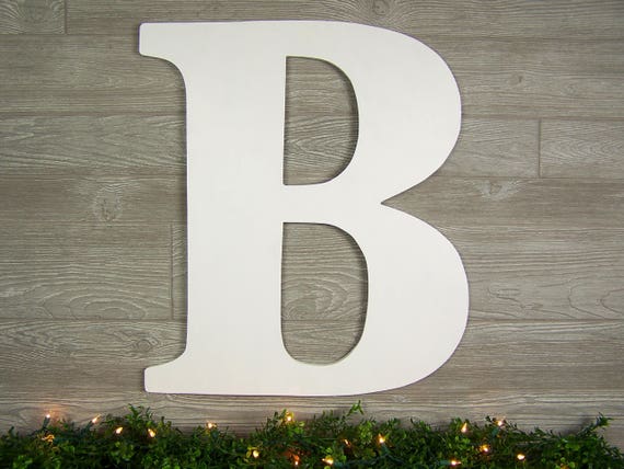 Large Wooden Letter B Wall Decor Rustic Home Decor Wood