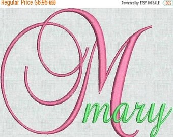 50 percent OFF Instant Download Machine Embroidery Designs Fancy Script Fonts Monogram Alphabet Font Upper And Lower Case 52 Files PES Form