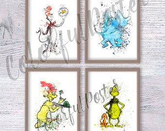 Dr Seuss Wall Decor dr seuss art | etsy Dr Seuss Wall Decor dr seuss art | etsy