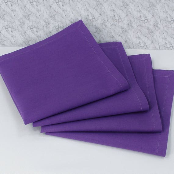 Medium purple napkin cloth table napkins fabric lunch