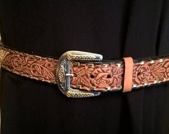 Mexican leather belt | Etsy