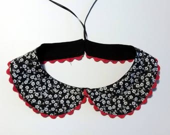 Faux Peter Pan collar and fabric fully lined