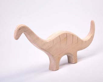 Wooden dinosaur toy | Etsy