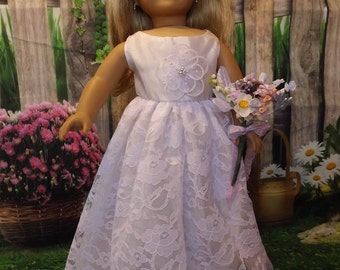 18 doll first communion dress