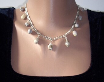 Jasper necklace Gift women Chain necklace Chain choker Wife gift Sister gift Gift for daughter For her gifts
