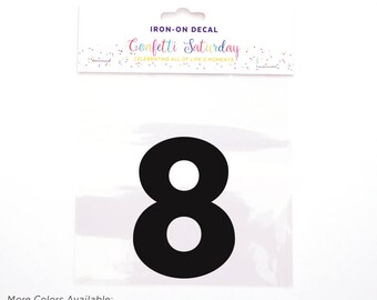 Iron on numbers | Etsy