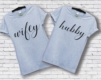 Wifey hubby tshirts / Wifey Hubby shirts / Hubby wifey shirts / Hubby wifey tshirts / Wifey hubby t-shirts / Hubby wifey