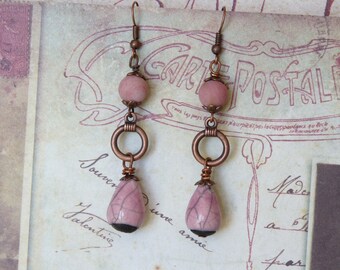 Beaded Earrings, Bohemian Jewelry, Artisan Jewelry, Back To School, Handmade, Womens Gift, Teen Gift Earrings, Dangle Earrings