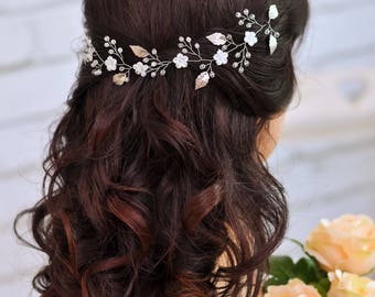 Wedding headband Bridal hair jewelry Crystal hairpiece Wedding accessories Rhinestone headpiece Bridal hair piece Bridal headband silver