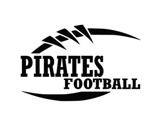 Pirates Football high school college SVG File Cutting, DXF, EPS design, cutting files for Silhouette Studio and Cricut Design space Sport