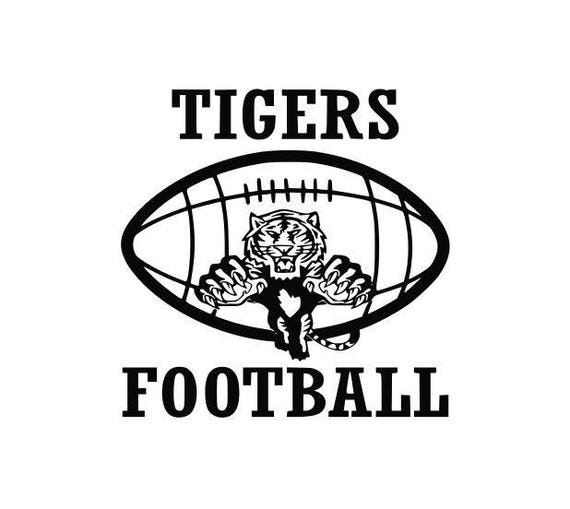 Tigers Football high school college SVG File Cutting DXF EPS