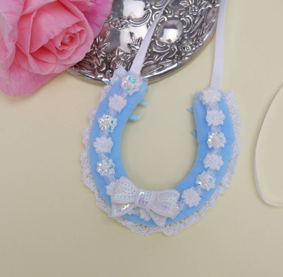 something blue ideas/ wedding horseshoe/ lucky horseshoe/ wedding keepsake/ good luck charm/ lucky horshoes/ bridal gift/ wedding