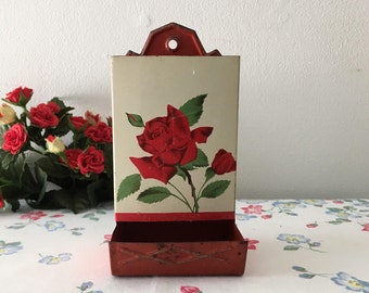 1960's Wall Mount Matchstick Holder