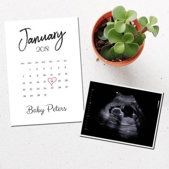 Download Custom Social Media Pregnancy Announcement Digital Template