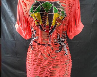 Distressed | One Of A Kind | Shredded | Swimsuit Cover Up