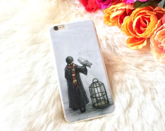 Harry Potter Case iPhone 7 6s 6 Plus Clear Phone Case Harry Potter Phone Case Gift for Her Best Friend Top phone iPhone Clear Silicone Case