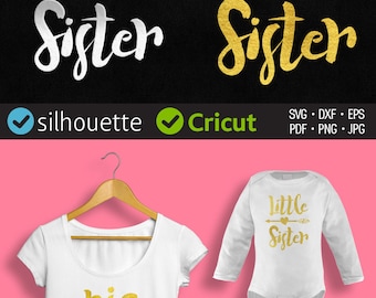 Big Sister SVG Sister Svg Big Sis Svg Big Sister Cut File Sibling Svg PNG Svg Files For Silhouette Cameo Svg Files For Cricut Sister Svg Sis