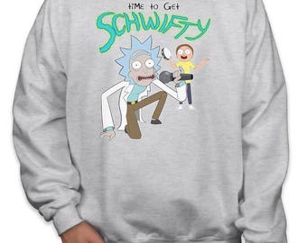 Body Neonato 6 Mesi "Time To Get Schwifty" - TShirt-People, Cotone Biologico, Nero