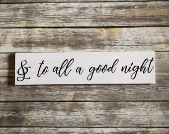 To all a good night | Etsy