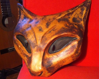 Masque de chat en Cuir Pierangelo Summa Leather Mask Cat