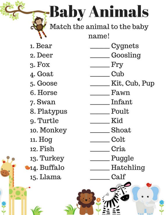 Baby Animals Game