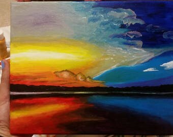 Sunset on a Lake
