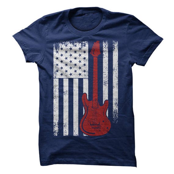 electric guitar tshirt