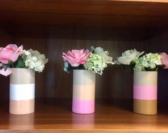 Glass Vases - Set of 3 - for flowers and more - Home Decor