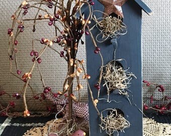 Triple level Bird house with tree