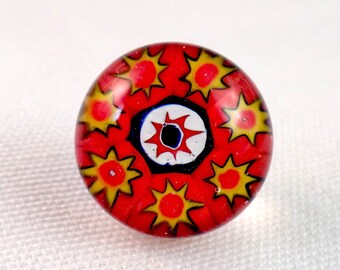 Vintage J. Gooderham Studio Glass Paperweight Button