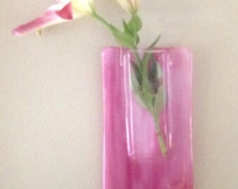 Fused Glass Wall Vases