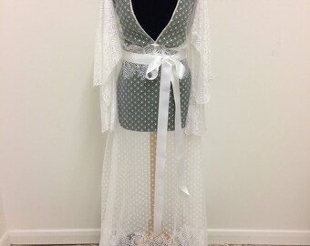 Boho Vintage wedding dress.