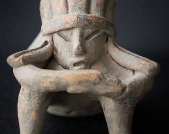 Proto-Chupicuaro Sitting Jar Figurine, Reproduction