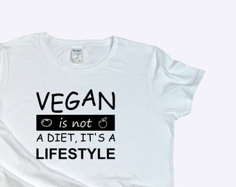 T-shirt Uomo 'Life Not Lunch' - Maglietta Vegana Vegetariana In Cotone 100%, Attivista