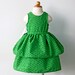 RESERVED for LIZ: 2 Green Eyelet Flower girl Dresses, custom sizing