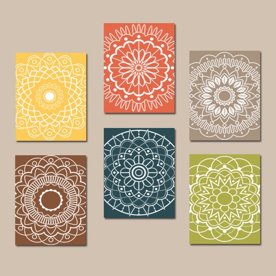 Kitchen Wall Art Mandala Design Bedroom Pictures CANVAS or