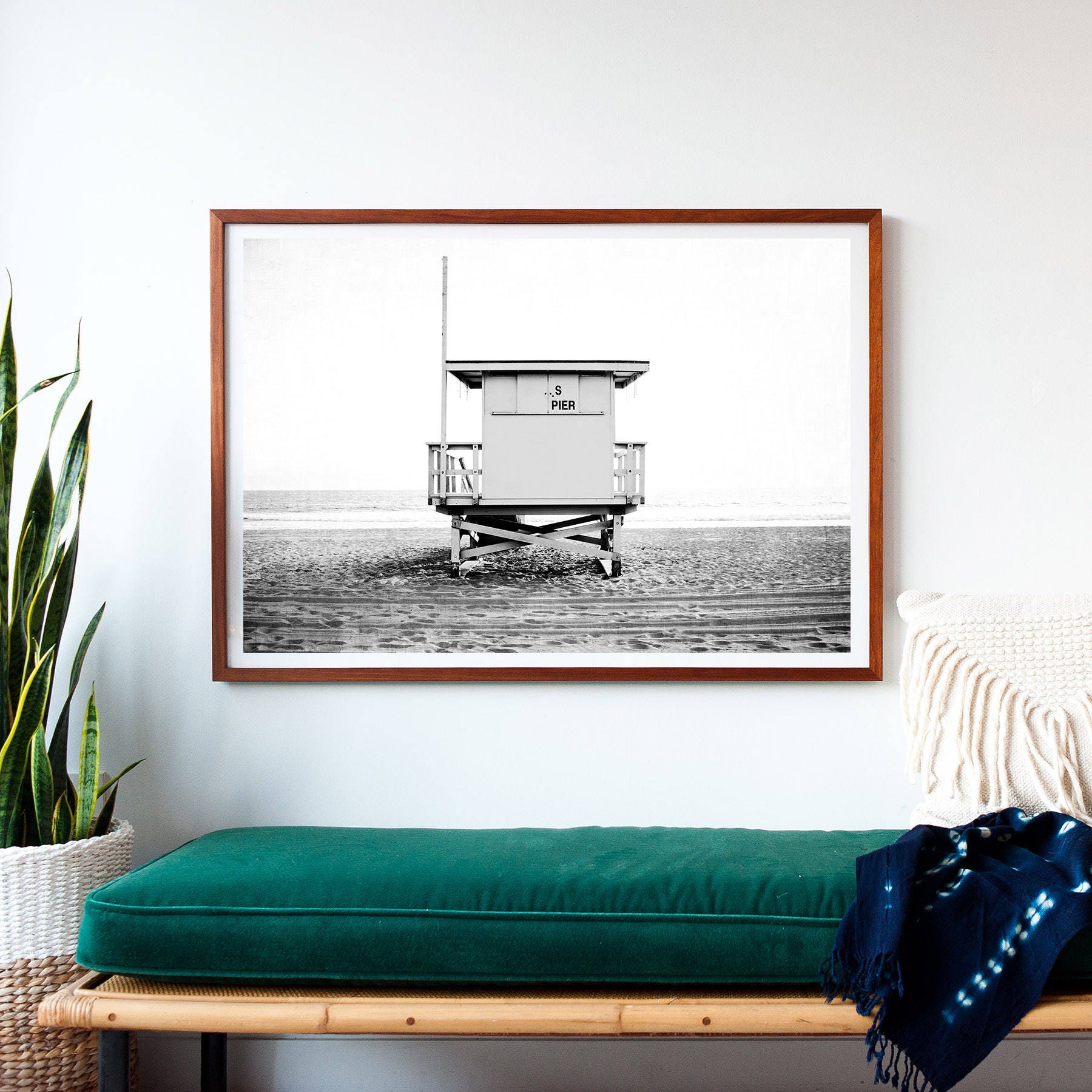 Photography Framed Beach Art Black And White Framed Art