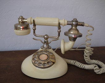 Vintage Mura Corporation Rotary Dial Phone / Vintage Rotary phone / Prop, set design / Princess phone / rare telephone /