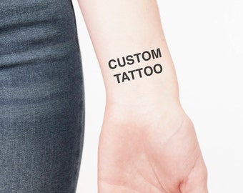 Custom Temporary Tattoo - Temporary Tattoo Custom - Custom Temporary Tattoos - Custom Tattoo