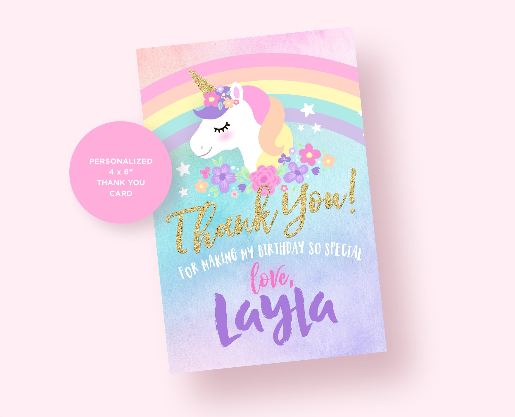 unicorn-thank-you-card-unicorn-birthday-party-unicorn-party