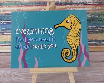 Seahorse quote | Etsy