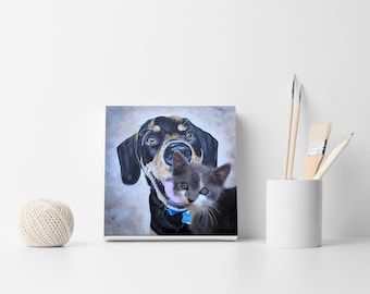 Custom Portrait Pet portrait Pet art Pet painting Custom dog portrait Dog painting Pet painting Birthday gift Dog art Custom pet portrait