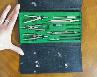 Vintage Drafting Tool Set Made in Germany