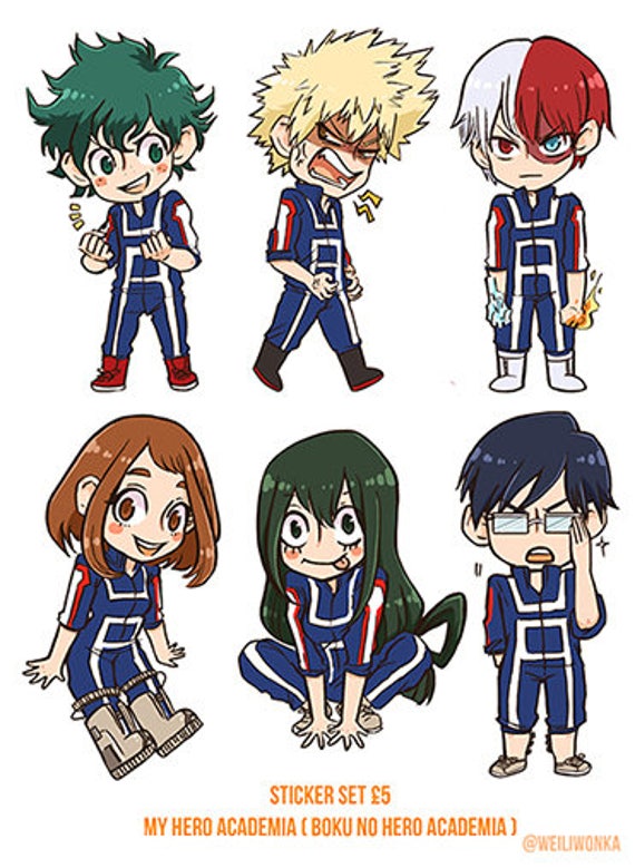 My Hero Academia Sticker Set