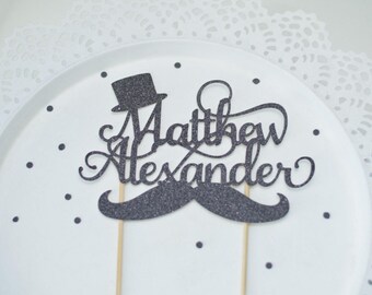 Little man 1st birthday Cake Topper - Little Man Baby Shower ~ Cake Topper for first birthday ~ moustache ~ mustache