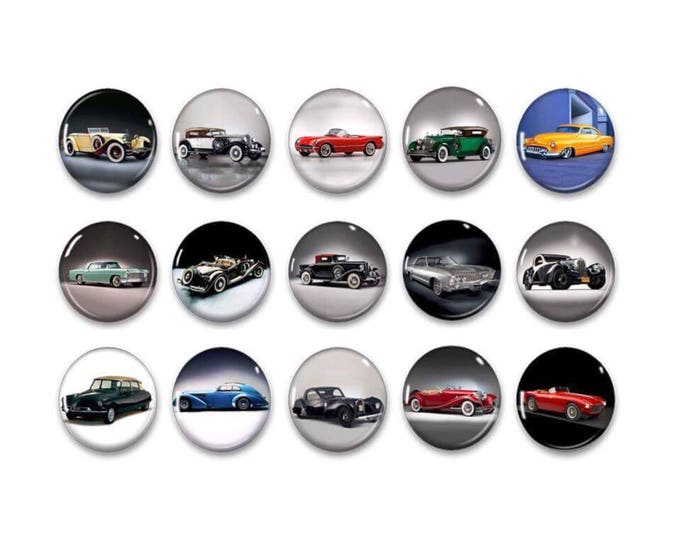 Sports Car Magnets - Classic Cars - Antique Cars - Gift For Guys - Locker Decor - Car Gift - Bachelor Gift - House Warming - Fridge Magnets