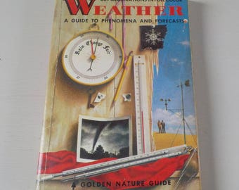 Vintage Golden Guide • Weather Phenomena and Forecasts Pocket Nature Guide • Weather Guide 1957