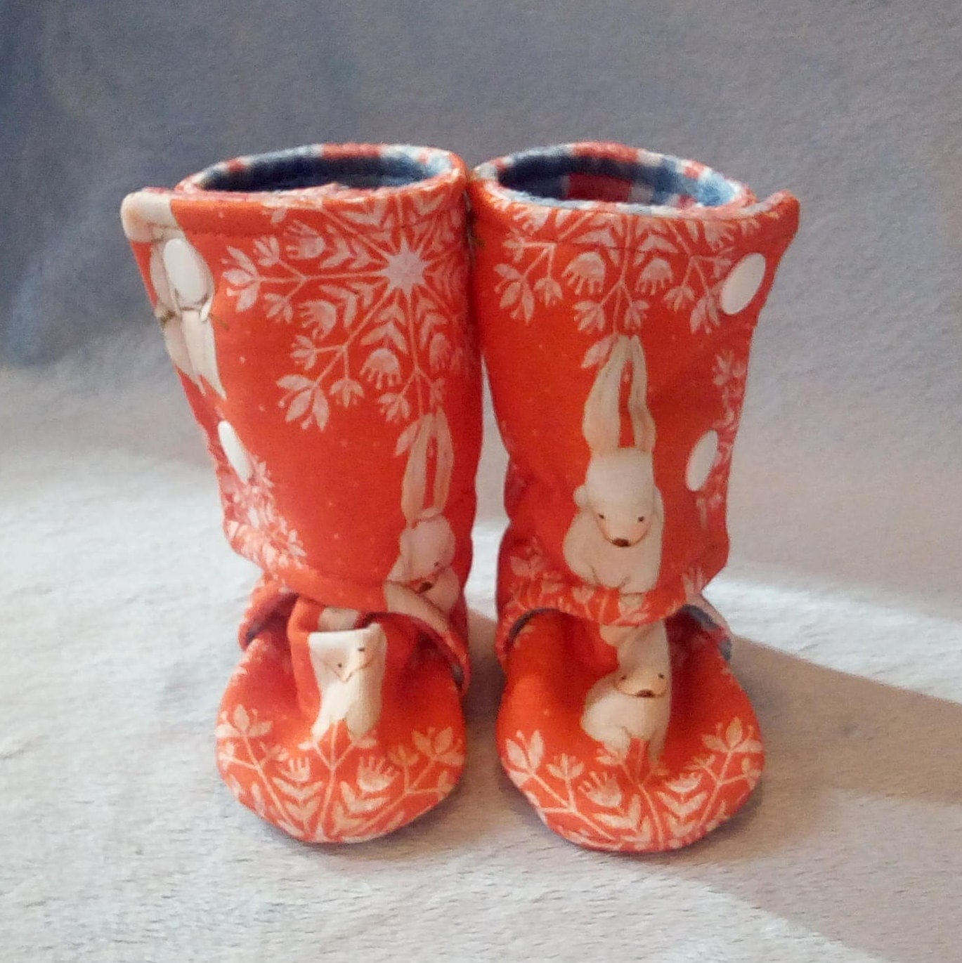 Winter Bunny: Soft Sole Baby Boots 0-3M Winter Bunny: Soft Sole Baby Boots 0-3M